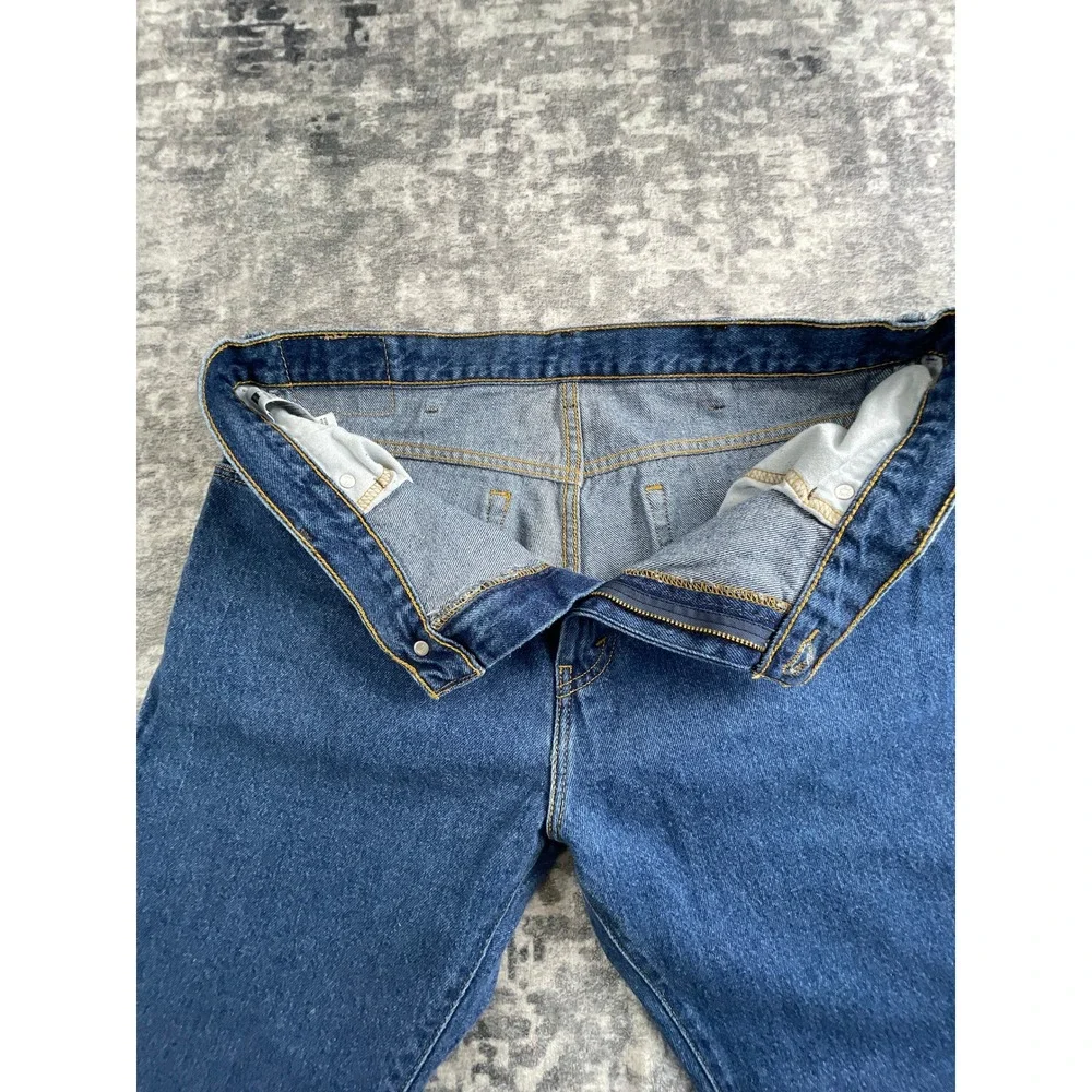 Levi's Mens 38x32 517 Boot Cut Jeans Dark Blue Denim Western Workwear Classic